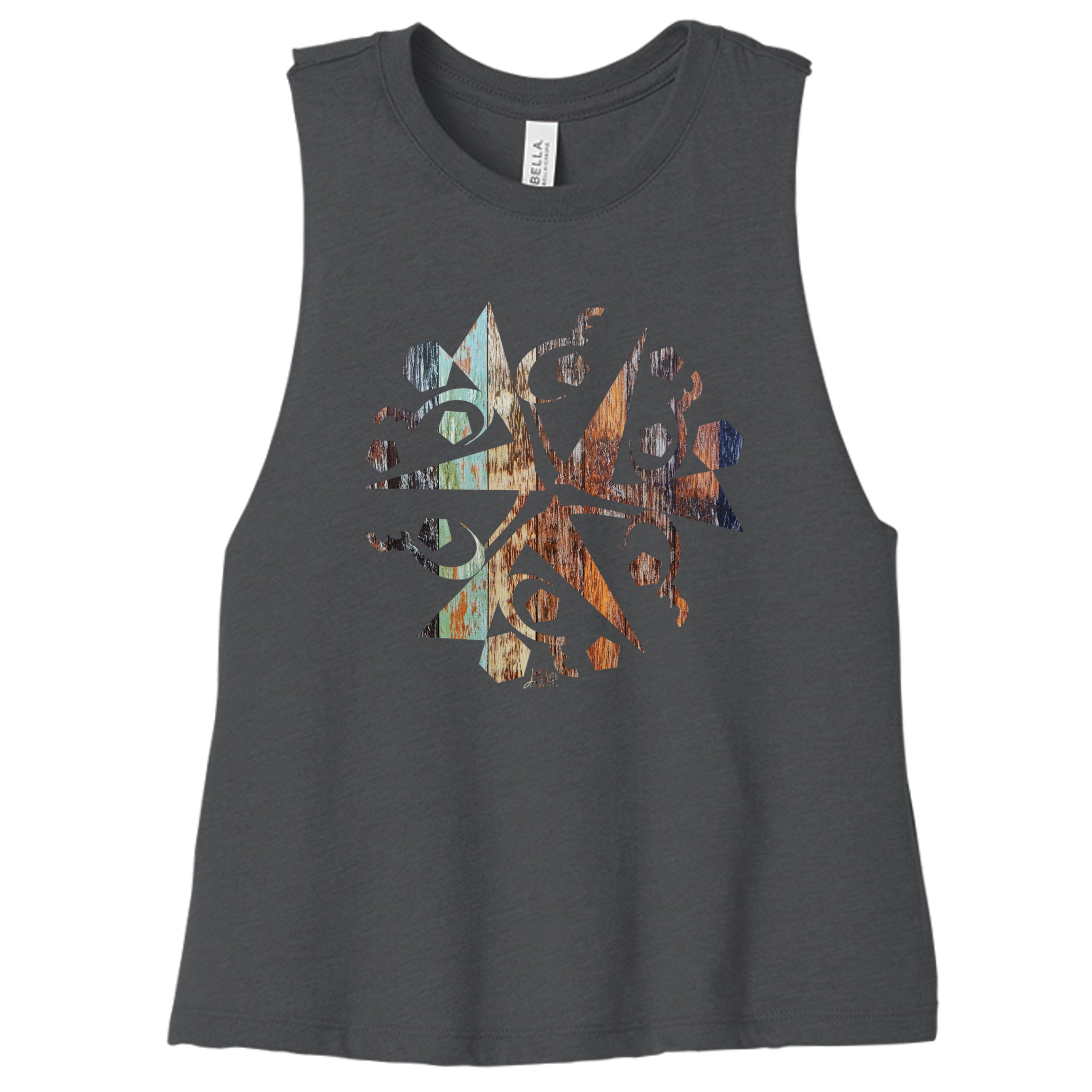 DARK GRY HEATHER - 6682 - FRONT