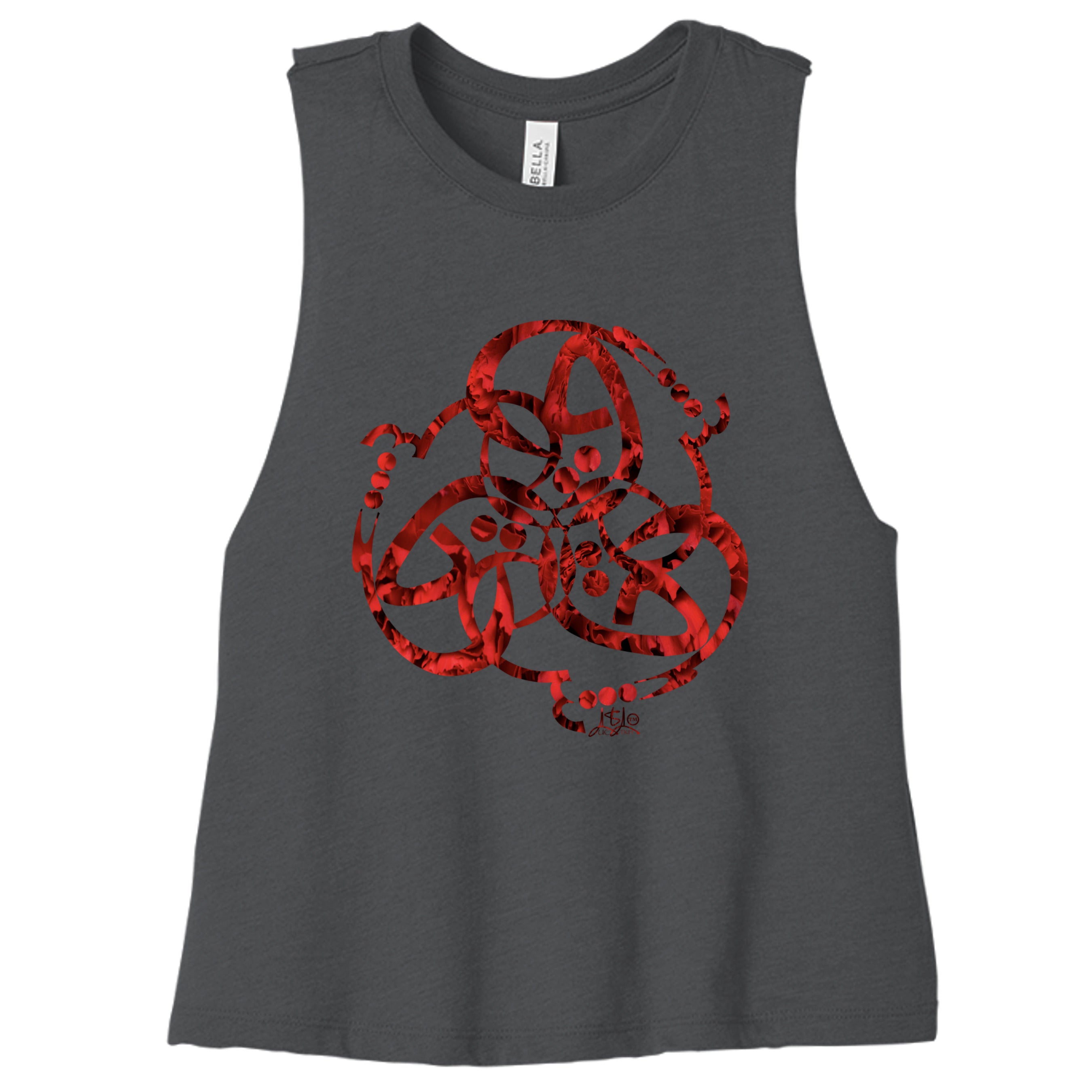 DARK GRY HEATHER - 6682 - FRONT